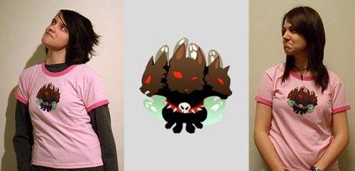 創意三頭貓t恤衫圖案設計